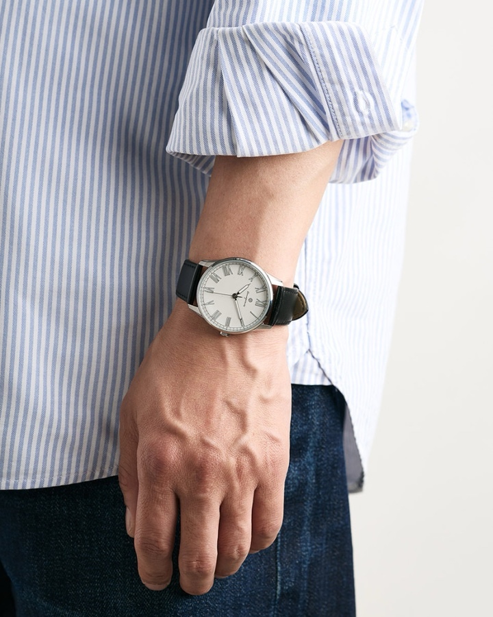 OST 대통령 착용 시계 달빛정원 블랙 레더 남성 여성 가죽시계