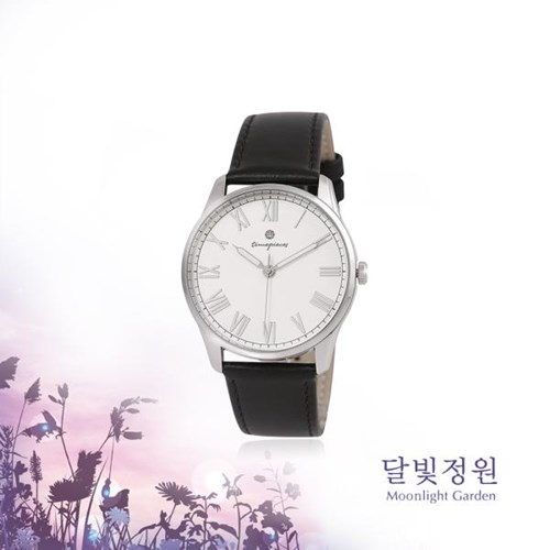 OST 대통령 착용 시계 달빛정원 블랙 레더 남성 여성 가죽시계