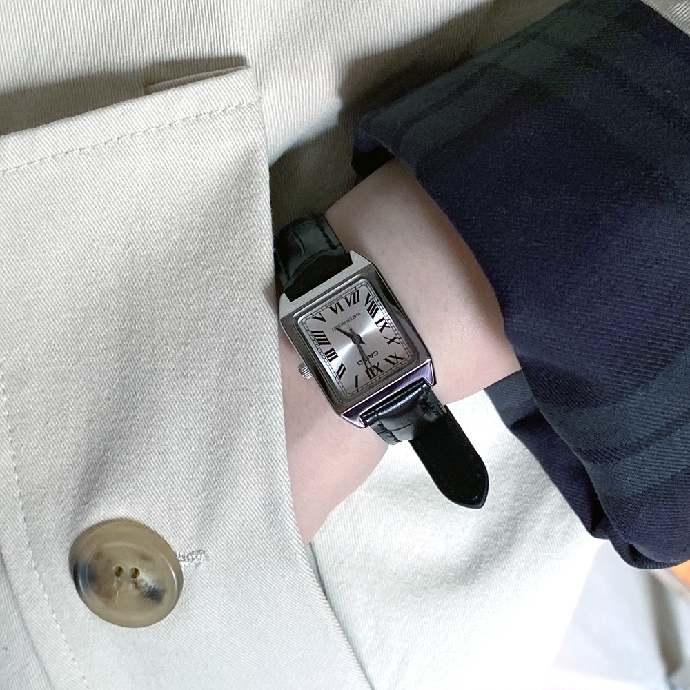 카시오 탱크 스퀘어 로마 사각 가죽시계 7종