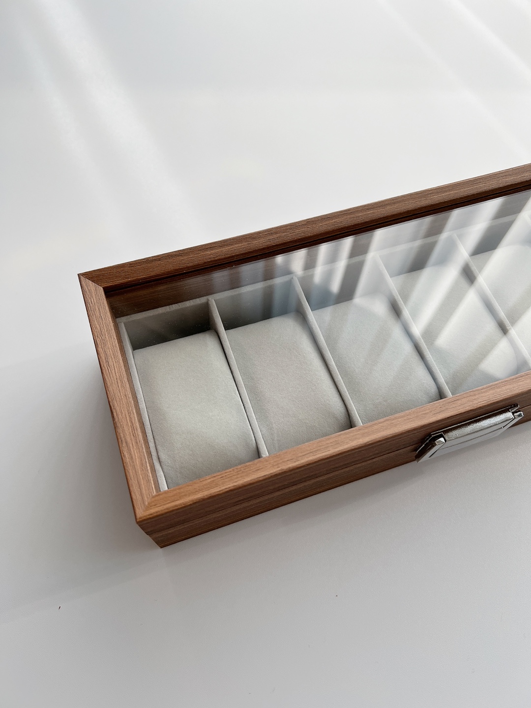 우드 시계 보관함 정리함 케이스 6구 나무 원목 패턴 시계함