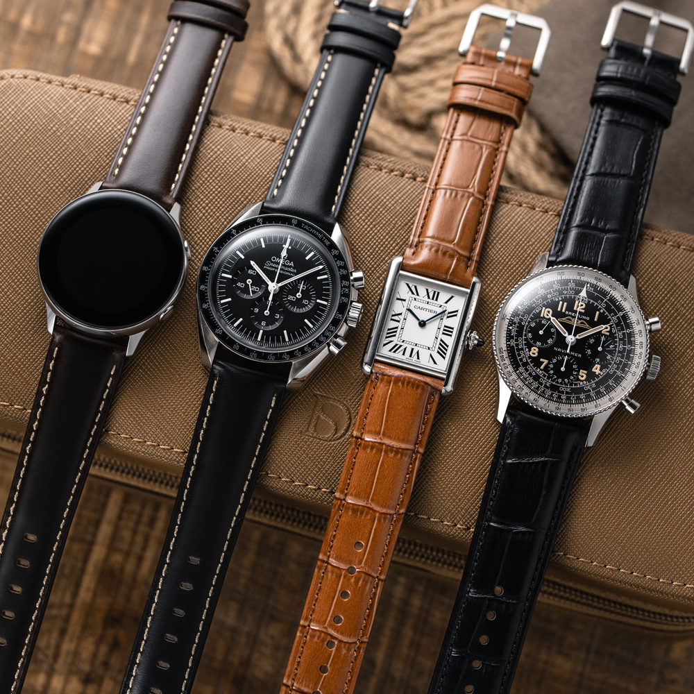 클래식 가죽 시계줄 스트랩 18mm 19mm 20mm 21mm 22mm 티쏘 세이코 해밀턴 호환 밴드