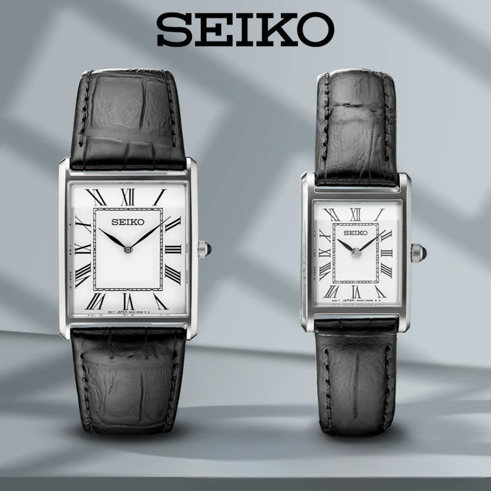 세이코 SEIKO 국내재고 세르띠에 남자 여자 가죽시계 패션시계 SWR049 SWR053