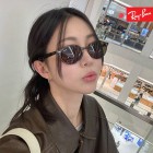 레이벤 타원형 뿔테 긱시크 오벌 선글라스 RB4315