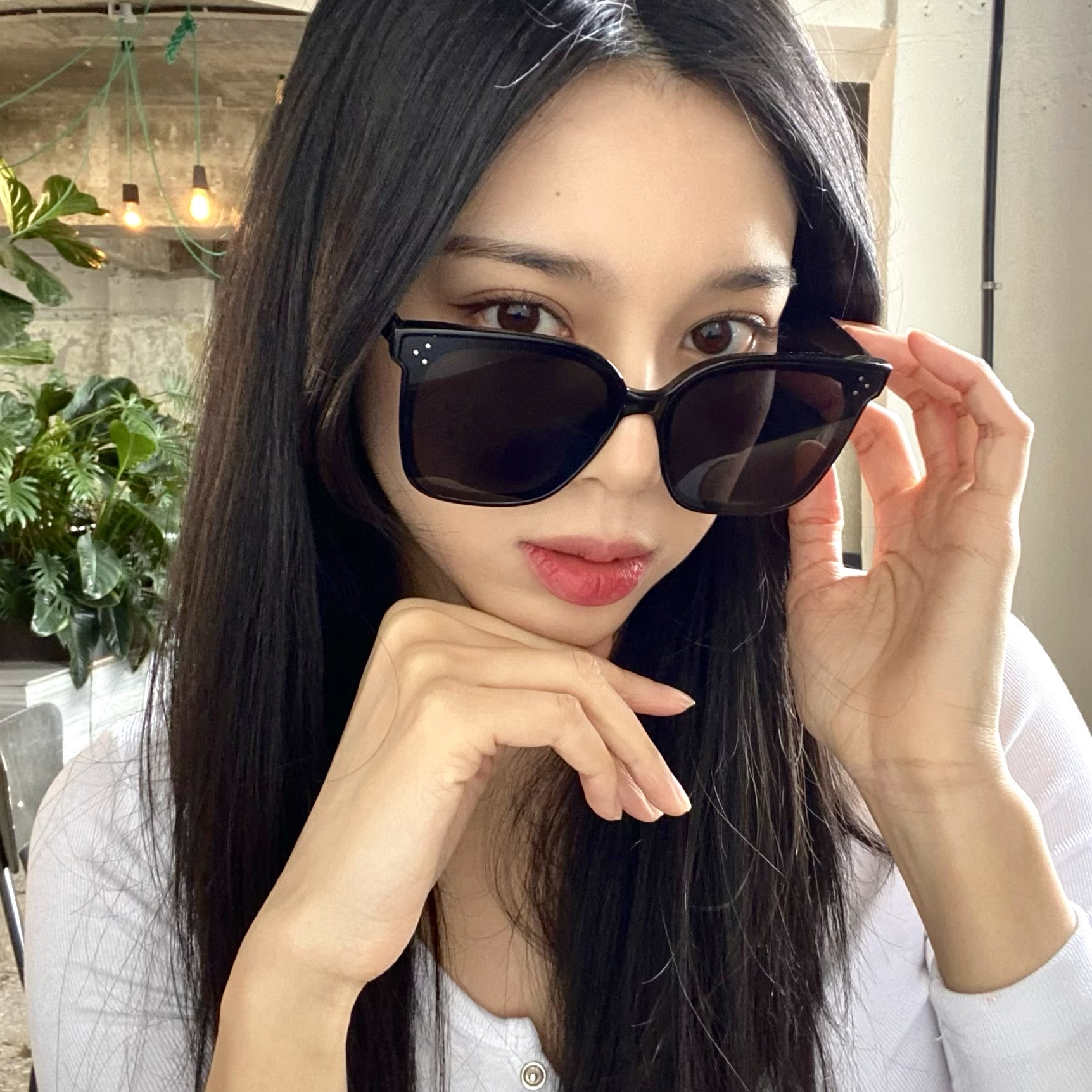 빅 사이즈 선글라스 오버 여자 남자 왕큰 스퀘어 뿔테 명품 골프 자외선차단 커플 패션