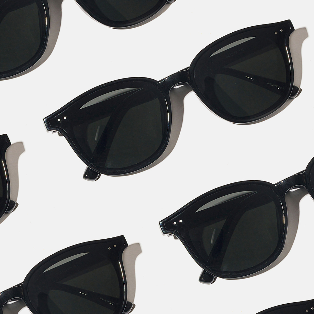 가벼운 데일리 블랙 자외선차단 선글라스 BAUUS