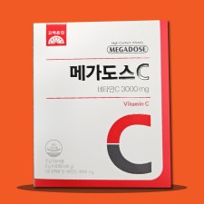 고려은단 메가도스 비타민C 3000 고함량 비타민씨 영국산비타민c 가루 2개월