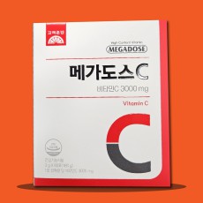 고려은단 메가도스 비타민C 3000 고함량 비타민씨 영국산비타민c 가루 2개월