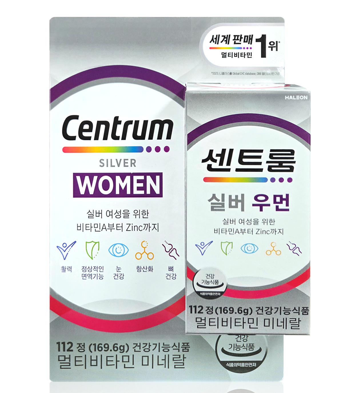 센트룸 실버 포 맨 종합 멀티 비타민 112정 남성 50+ 대용량 영양제