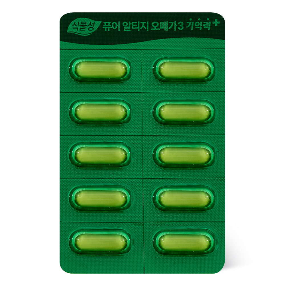 고려은단 식물성 퓨어 알티지 오메가3 기억력+ 60캡슐, 3개