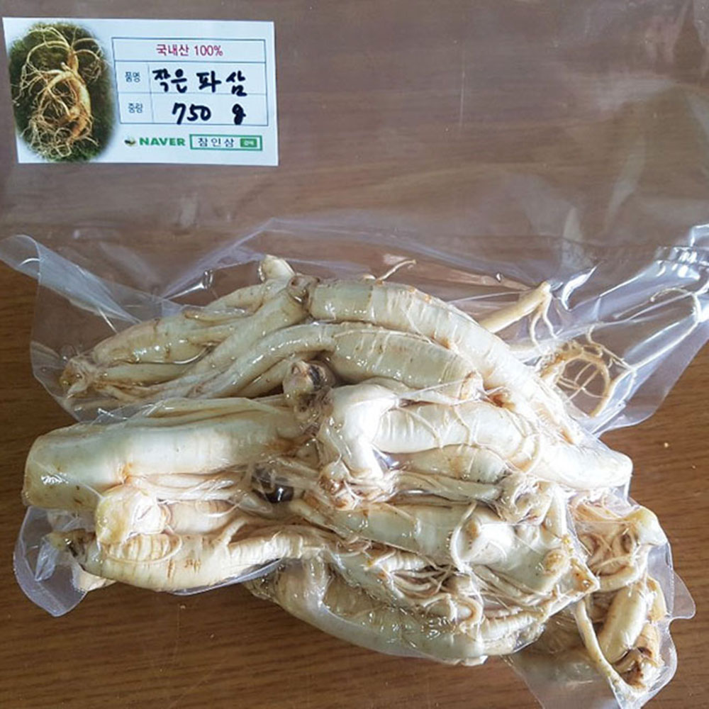 금산 참 인삼 수삼 난발삼 500g 세척 진공포장