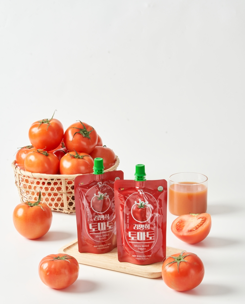 산지직송 김명희토마토즙 100% 껍질째 갈아만든 토마토즙 주스 110ml 30포