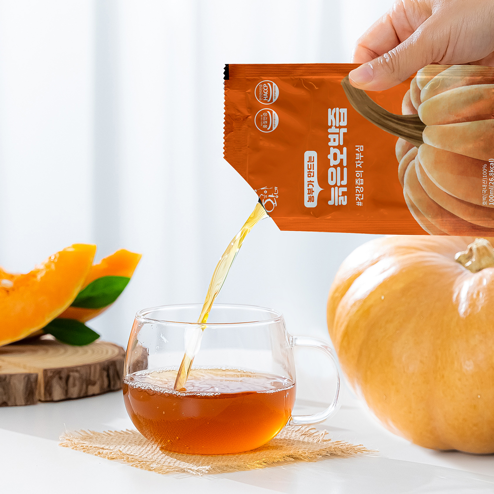 물넣지않은 늙은 호박즙 100ml 30포 진액 엑기스