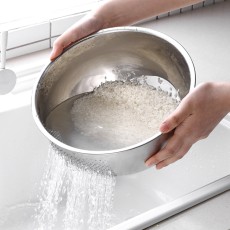 연마제 초음파 제거 하나로 스텐 304 쌀 씻는볼 M 23cm / 멀티 다용도 세척볼