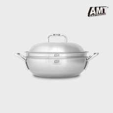 AMT 샤프 28cm 파티웍 316Ti 스텐냄비 통5중 인덕션용 냄비