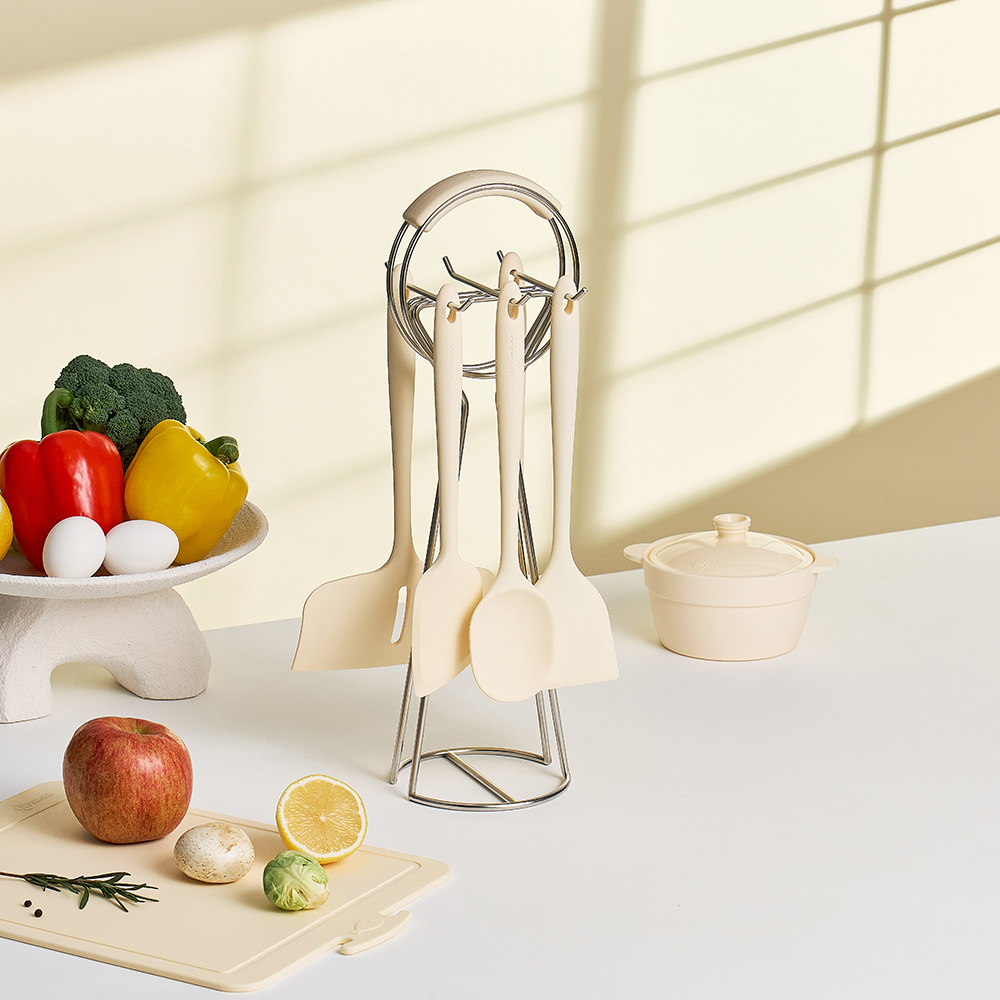 [실리만] 하모니 조리도구 5종 거치대 세트