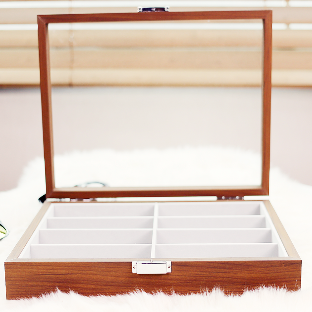 안경보관함 안경정리함 수납함 케이스 원목 진열장 안경통 선글라스 정리