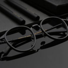 마노모스 안경 조지 블랙에디션 매트블랙 무광 동글이 검정 뿔테안경 여자 남자 블루라이트차단