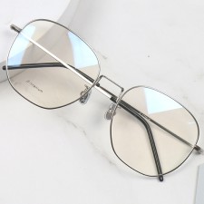 빅 오버사이즈 사각 레트로 남자 여자 티타늄 안경테