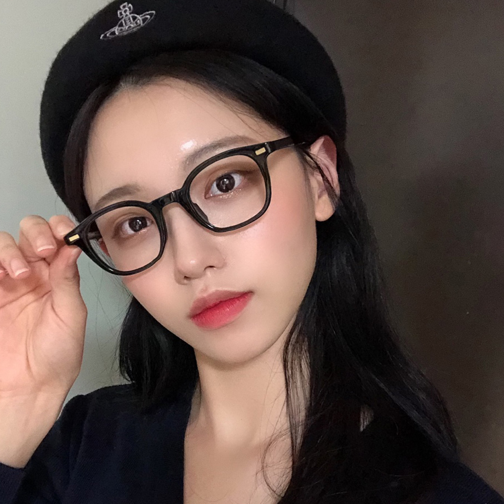 블루라이트차단 안경 사각 투명 뿔테 안경테 남자 여자 검정 얼굴형에맞는
