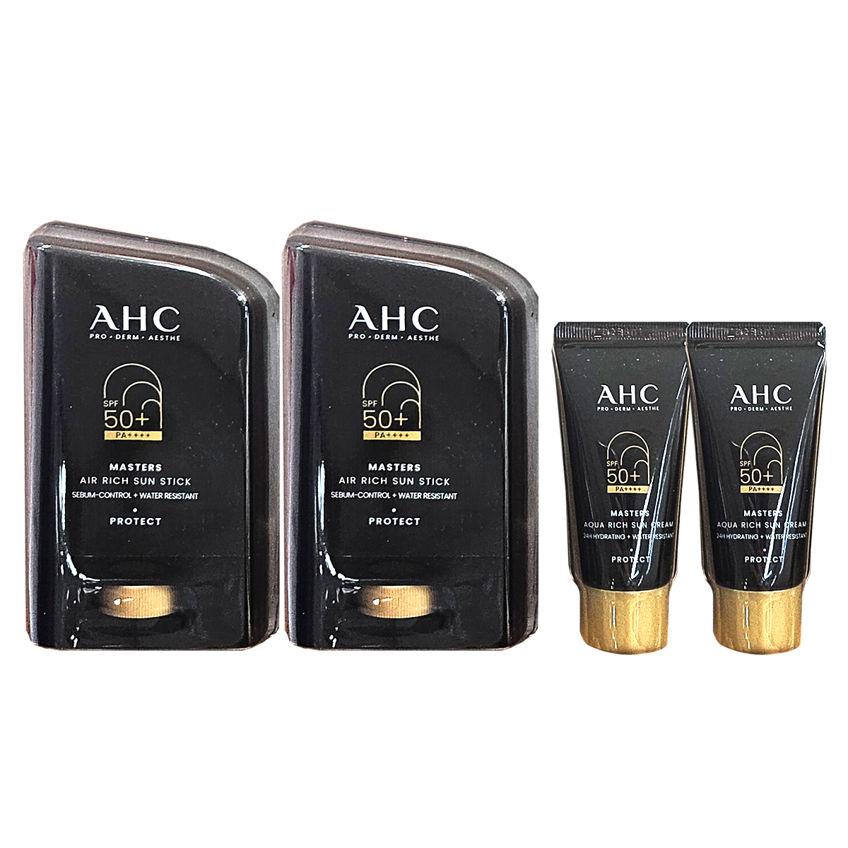 AHC 선스틱 마스터즈 에어리치 22g2개+20ml 선크림 노세범 워터프루프