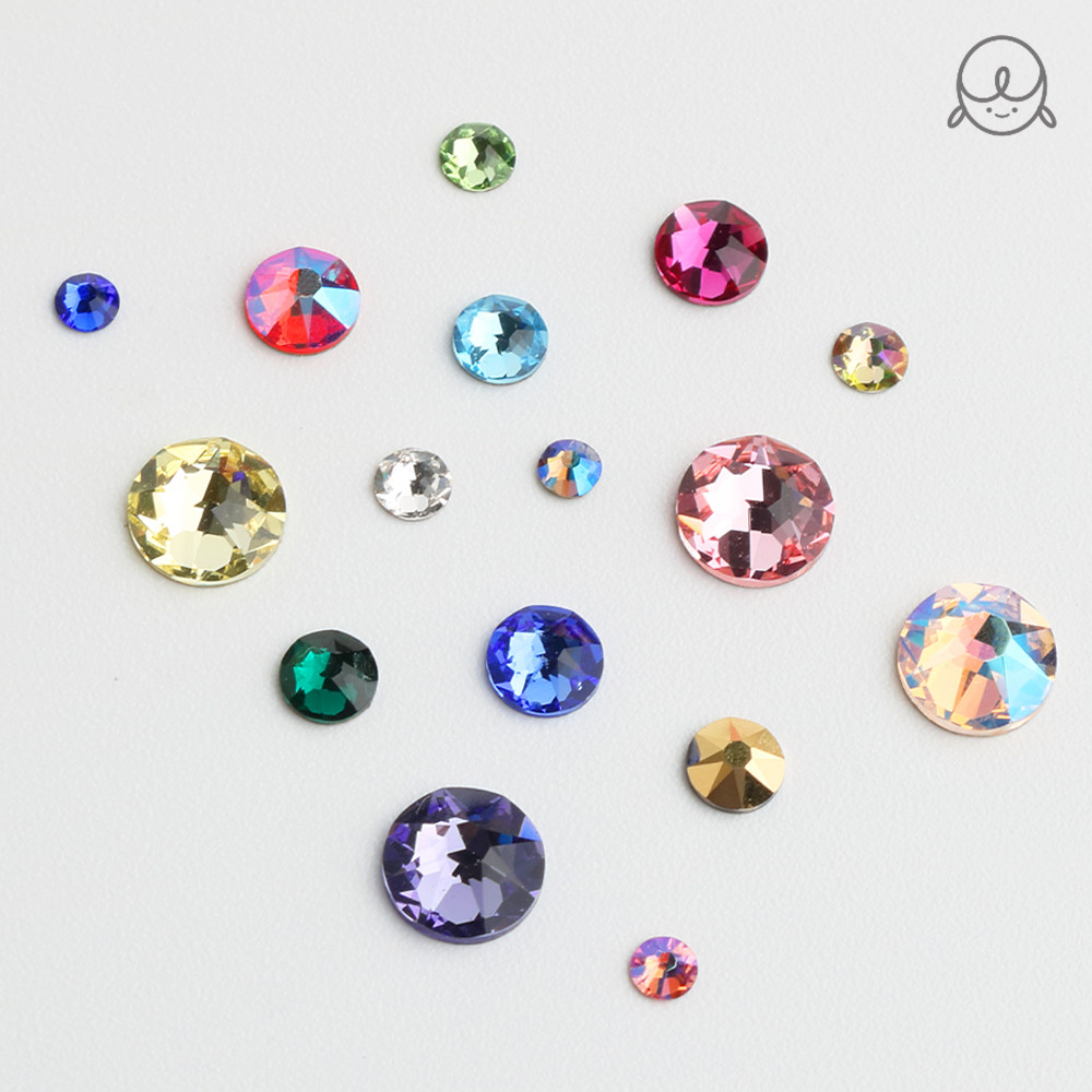 오스트리아스톤 평스톤 스와로브스키 네일파츠 큐빅파츠 (SS3-15매입)