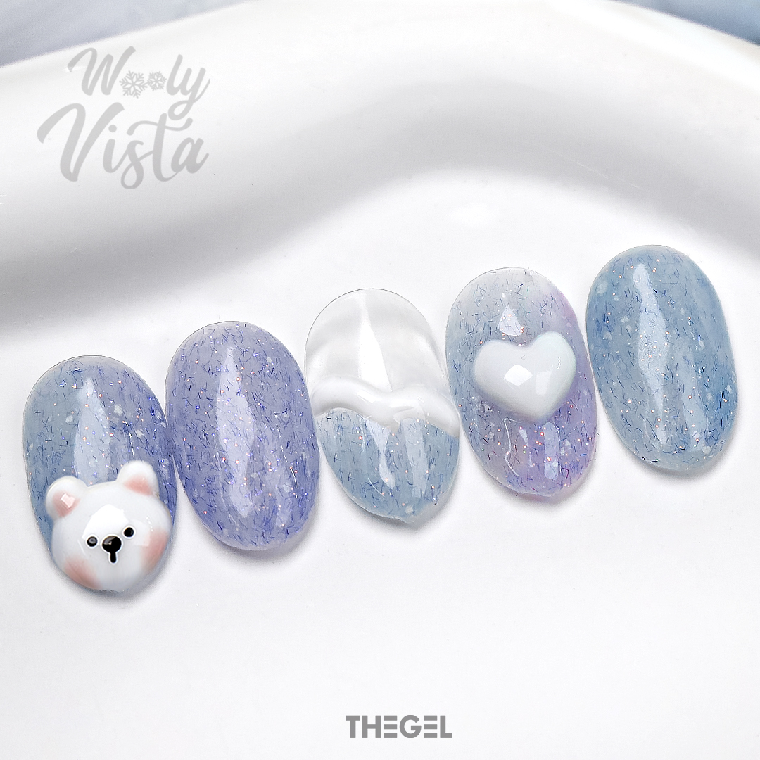 더젤 울리비스타 벨벳 니트젤 겨울 트위드젤