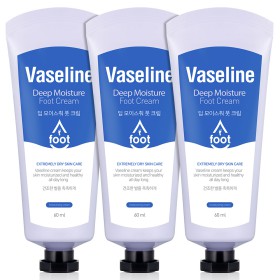 바세린 풋크림 60ml 3개 대용량 고운발 크림 우레아 발바닥 굳은살 각질제거제