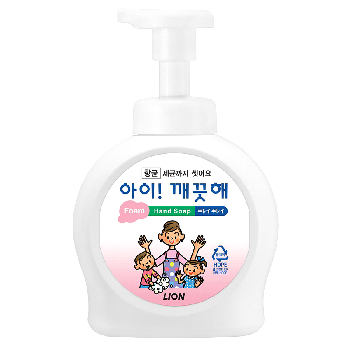 아이깨끗해 핸드워시 대용량 리필 4L+펌프용기 490ml 3개 손세정제