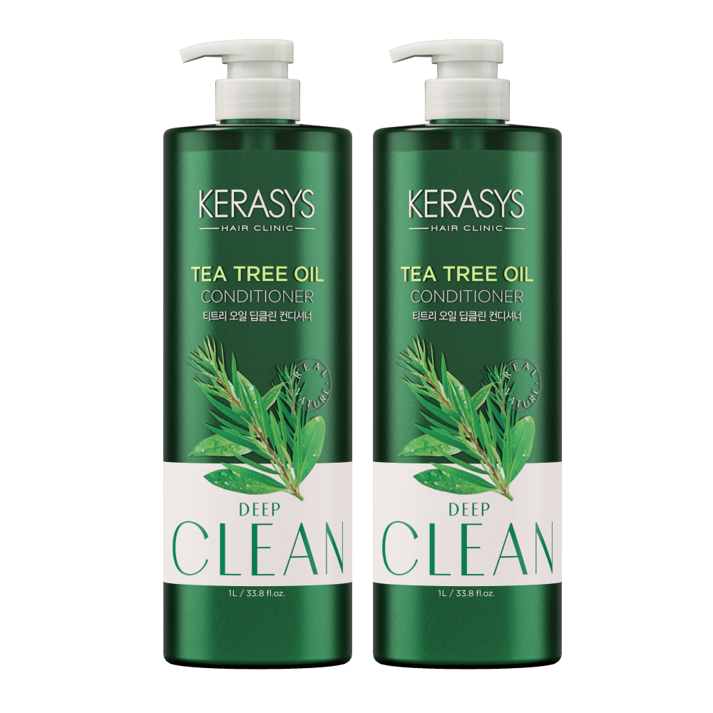 [본사배송] 케라시스 리얼네이처 샴푸 티트리오일 1LX2개 +180ml샴푸