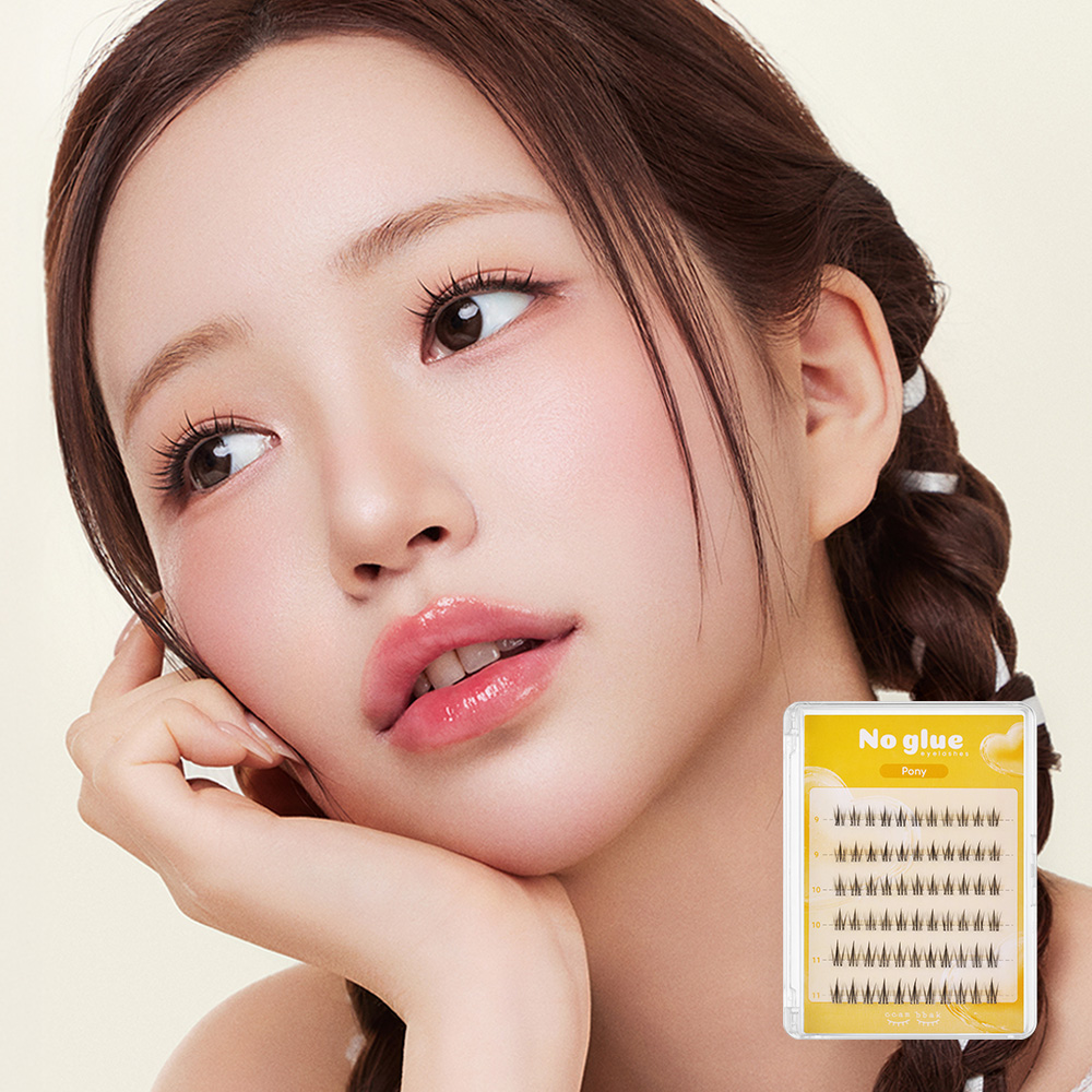 [신규 디자인 추가] 깜빡속눈썹 노글루 가닥 속눈썹 샤벳