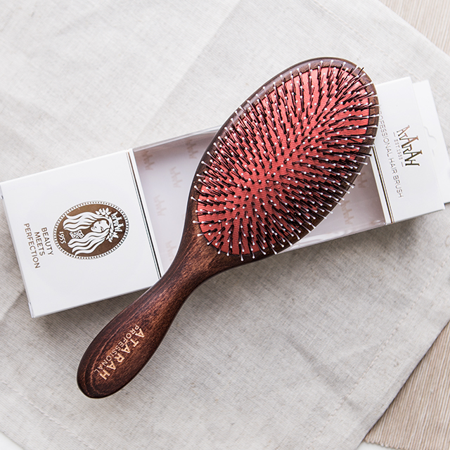 아타라 돈모쿠션 멧돼지털 빗 헤어브러쉬