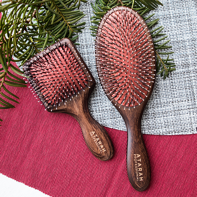 아타라 돈모쿠션 멧돼지털 빗 헤어브러쉬