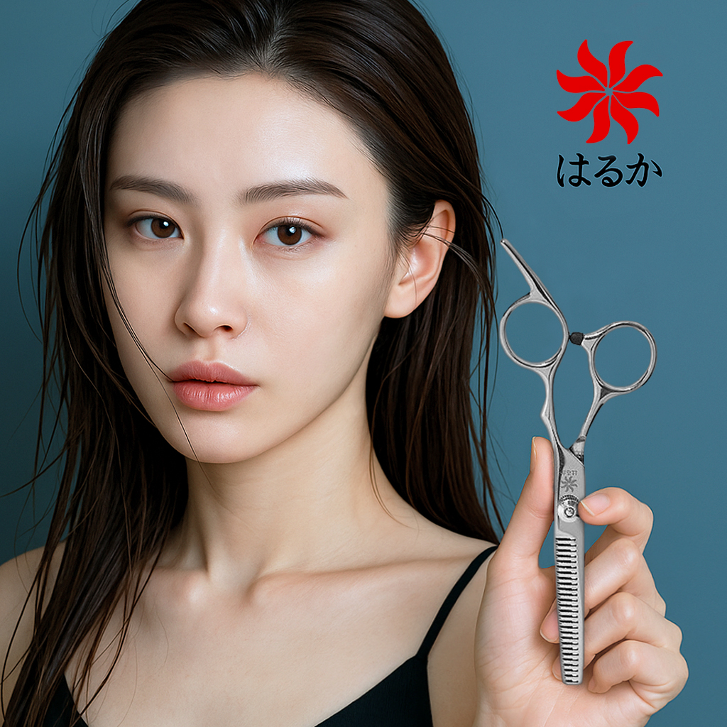 하루카 미용가위 셀프 헤어 커트 숱가위 틴닝 앞 머리 숯 가위 컷팅