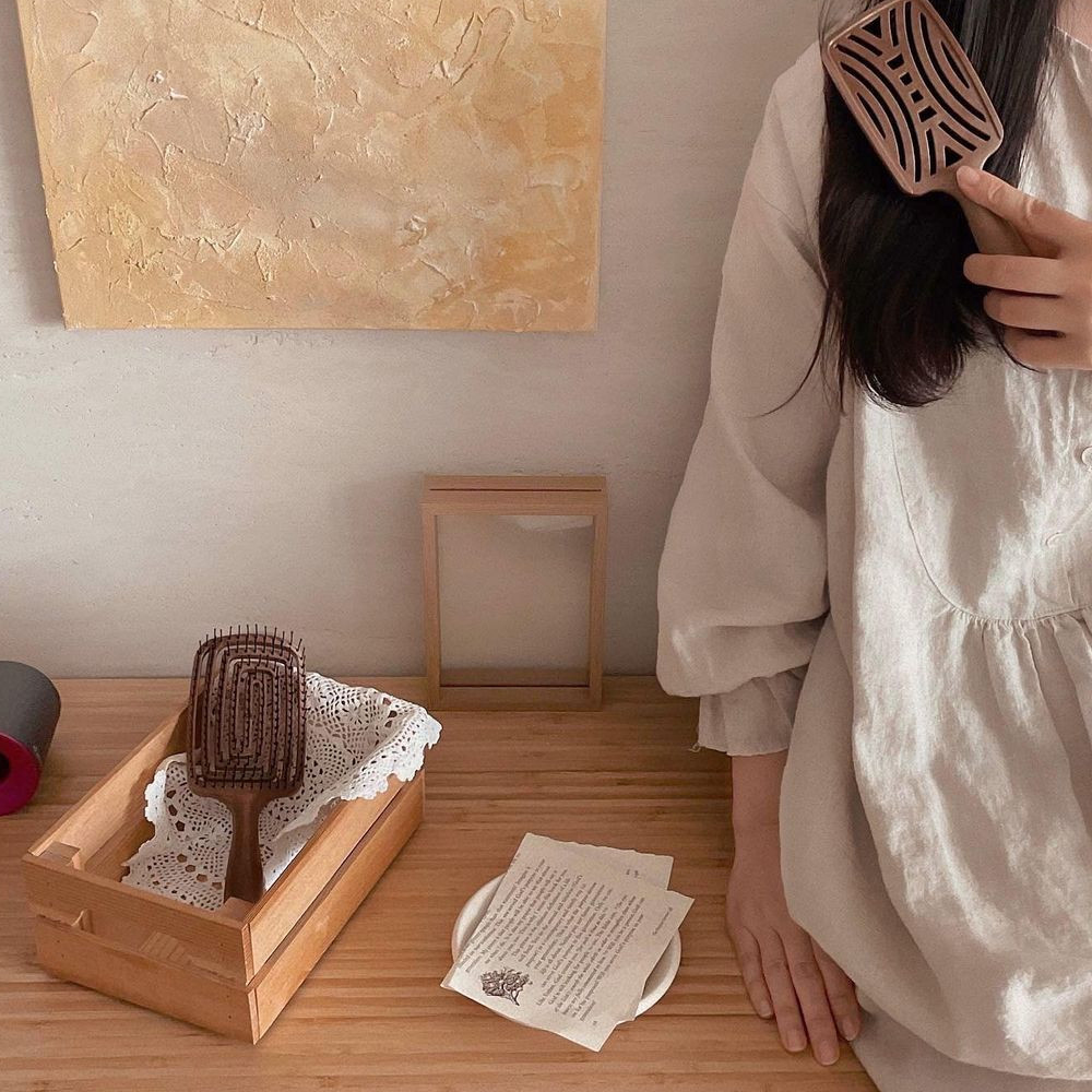 야오 헤어브러쉬 [유니버셜라인]두피마사지 머리빗 명품 드라이브러쉬 엉킴방지 정전기방지