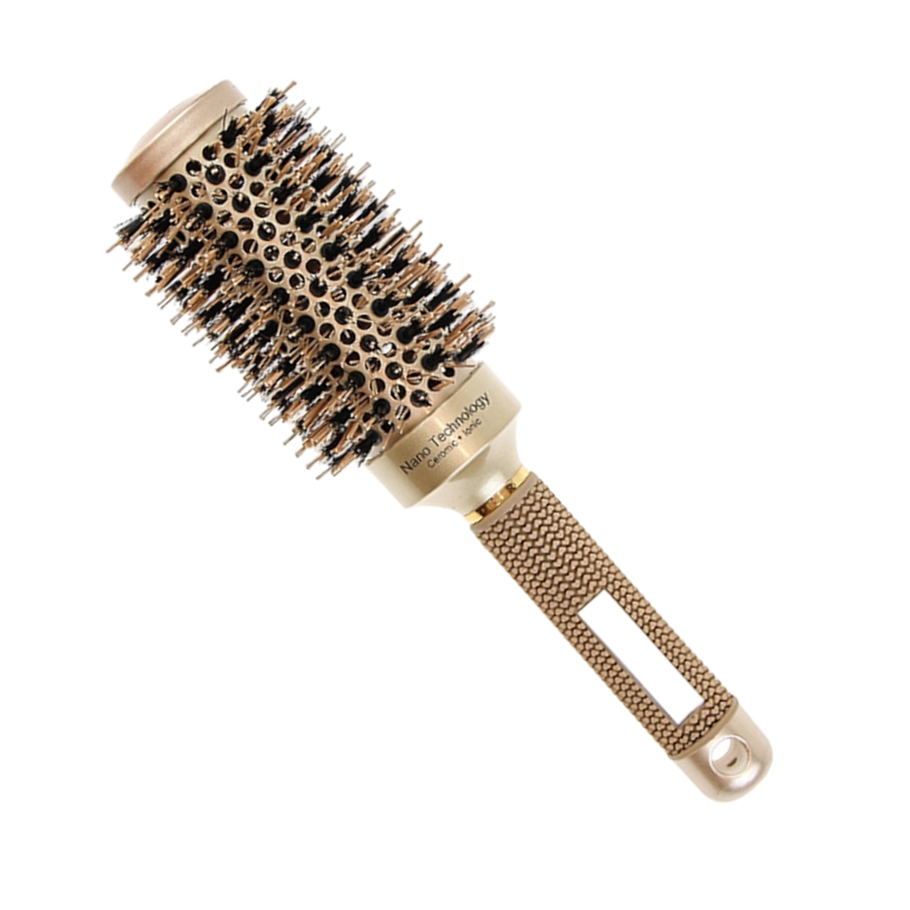 볼륨드라이빗 롤 빗 헤어 브러쉬 헤어롤 대왕 브러시 뿌리 미용실 왕롤빗 열전도 골드25