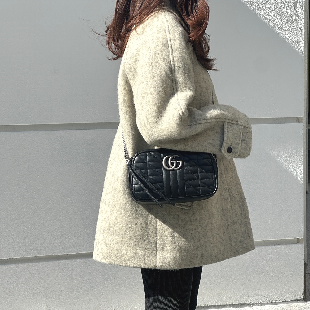 (김포현대아울렛/AS가능) 구찌가방 명품가방 마몬트 마틀라쎄 지퍼 크로스백 846312 447632