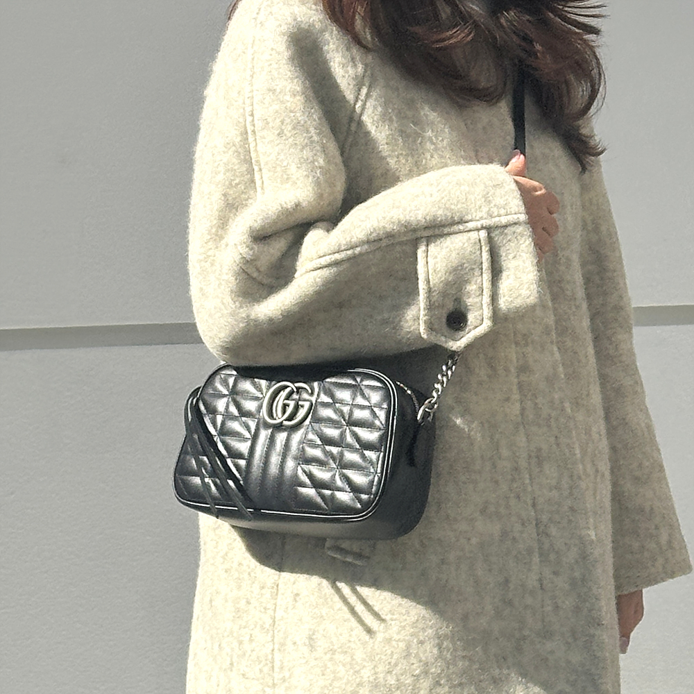 (김포현대아울렛/AS가능) 구찌가방 명품가방 마몬트 마틀라쎄 지퍼 크로스백 846312 447632