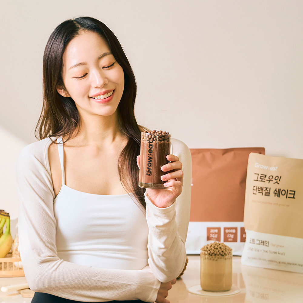 그로우잇 단백질 쉐이크 파우치 저당 식사대용 혼합 2팩 (14개입) 외 2종