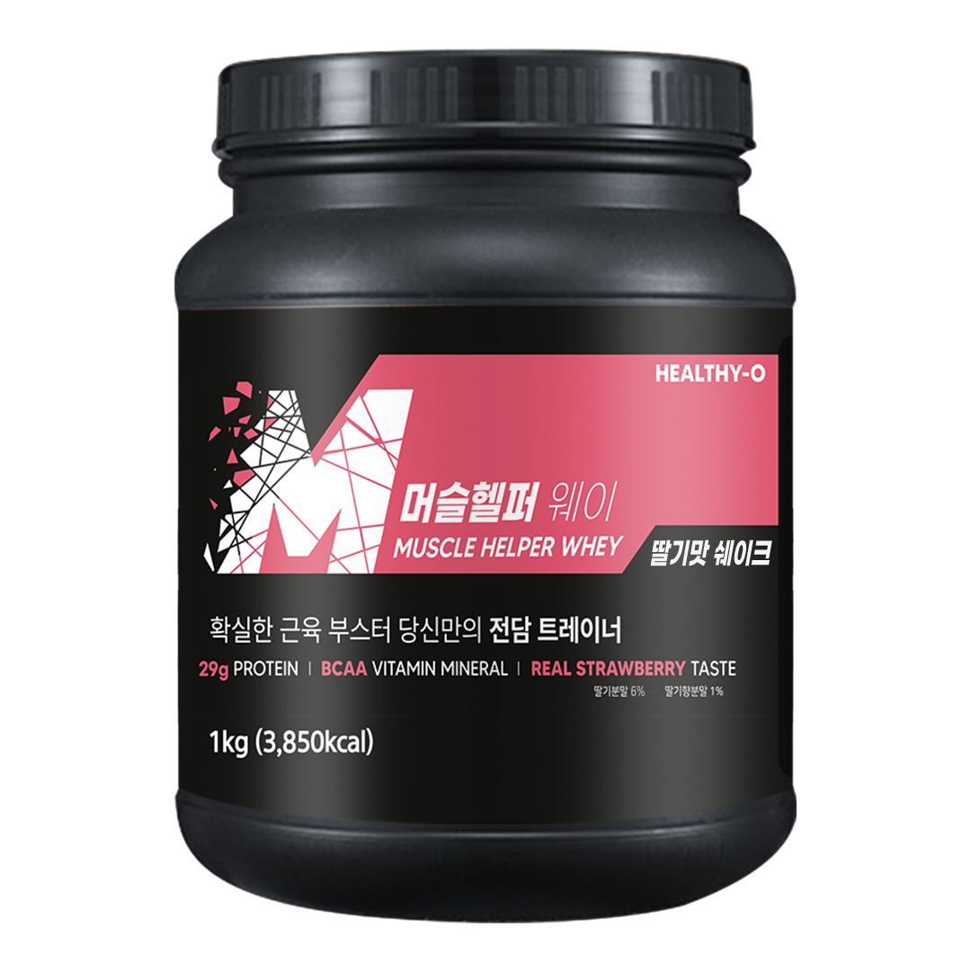 머슬헬퍼웨이 단백질 보충제 쉐이크 분리유청 프로틴 식물성 파우더 초코맛 1kg 1통