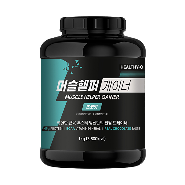 머슬헬퍼 게이너 단백질보충제 쉐이크 프로틴 체중증가 분리유청 초코맛 초코맛 1kg 1통