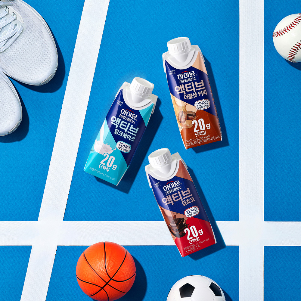 [제로단백질] 하이뮨 프로틴 밸런스 액티브 밀크쉐이크 제로 250ml 18팩+18팩