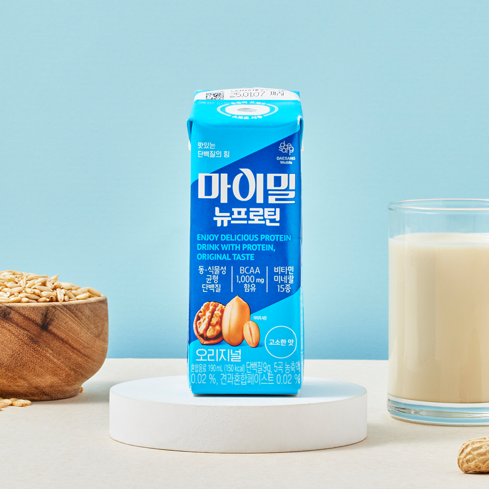 대상웰라이프 마이밀 뉴프로틴 오리지널 190 mL 30팩 단백질 음료
