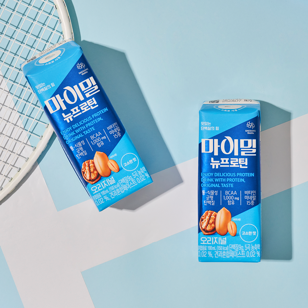 대상웰라이프 마이밀 뉴프로틴 오리지널 190 mL 30팩+30팩 단백질음료