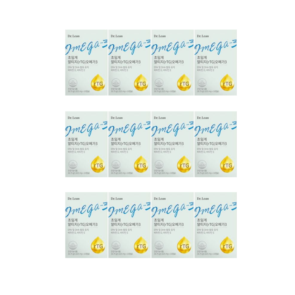 송중기오메가3 닥터린 초임계 알티지 오메가3 rtg 12개월 12박스 1025mg