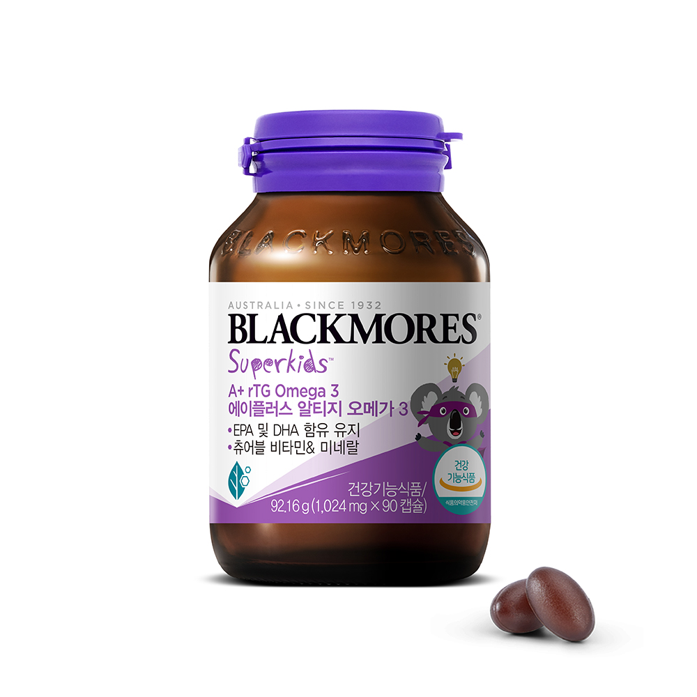 블랙모어스 키즈오메가3 아기 유아 어린이오메가3 90캡슐