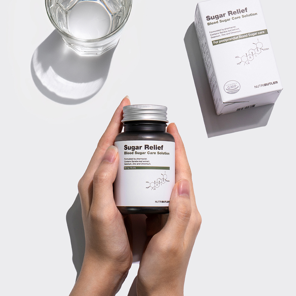 슈가릴리프 바나바잎 추출물 혈당관리 코로솔산 크롬 바나바 혈당 케어 영양제 솔루션