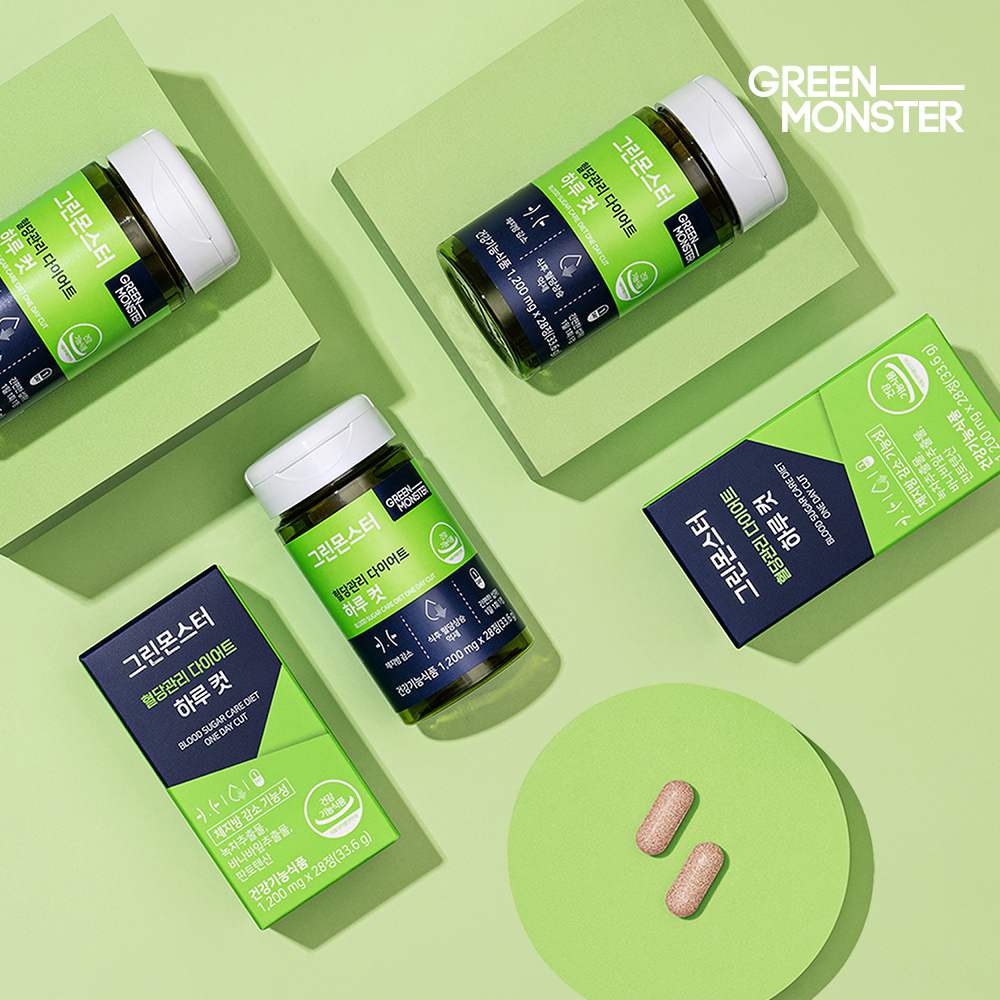 그린몬스터 비건 혈당관리 다이어트 하루 컷 28정, 1개 (식후 혈당 조절 바나바잎추출물)