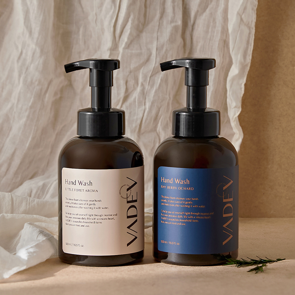 1+1 바디브 핸드워시 대용량 500mL 손세정제 위생 거품비누 핸드솝 펌프형