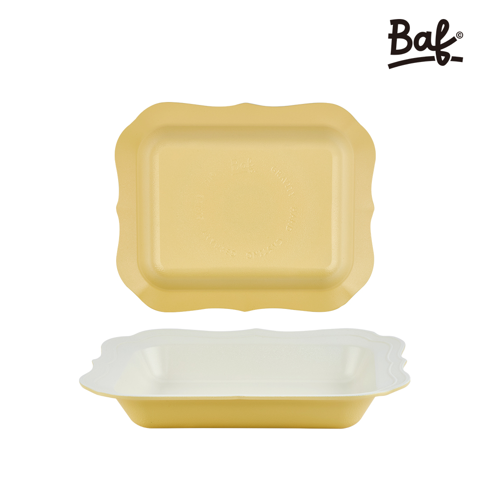 BAF SSOER 콜라보 IH 요리접시 스퀘어 만능 사각 요리팬 세라믹 코팅 프라이팬