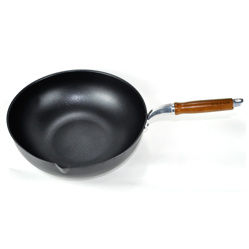 쿡앤쿡 업소용 경질 코팅 북경팬 중국팬 궁중팬 프라이팬 30cm